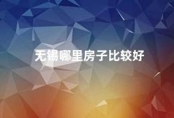 无锡哪里房子比较好（无锡房产市场分析哪些区域的房子值得购买）