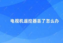 电视机遥控器丢了怎么办（电视机遥控器丢了如何解决）