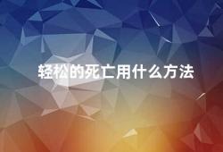 轻松的死亡用什么方法（如何轻松地面对死亡）